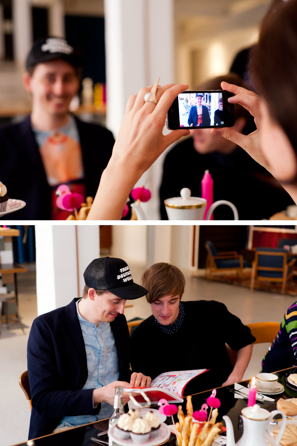 fashionjunk streetstyle Mode Blog Hamburg, Blogger Ksenia Lapina und Mario Tino  Donkey Products Mad Tea Party Birthday, https://donkey-products.com/